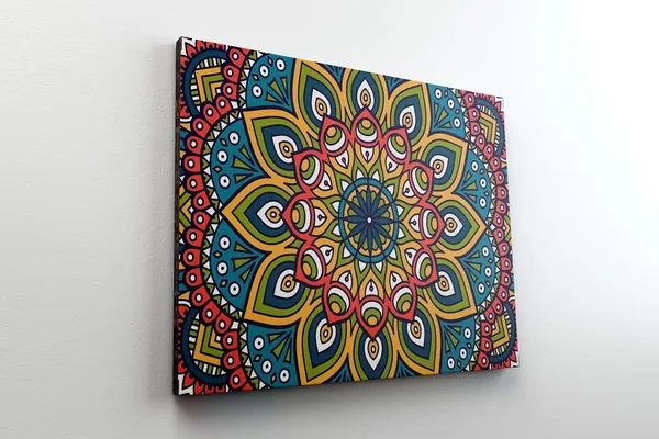 Multicolour_Mandala_Art_Painting_For_Wall_Decoration_With_Frame_Canvas_Painting_For_Living_Room_Bedroom_Home_Office_&_Hotels_(34_Inch_X_22_Inch_Ch-Mp-Ldp16)