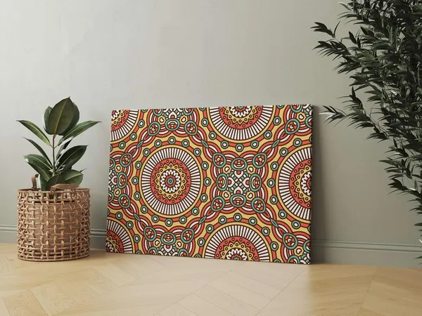 Multicolour_Mandala_Art_Painting_For_Wall_Decoration_With_Frame_Canvas_Painting_For_Living_Room_Bedroom_Home_Office_&_Hotels_(34_Inch_X_22_Inch_Ch-Mp-Ldp17)