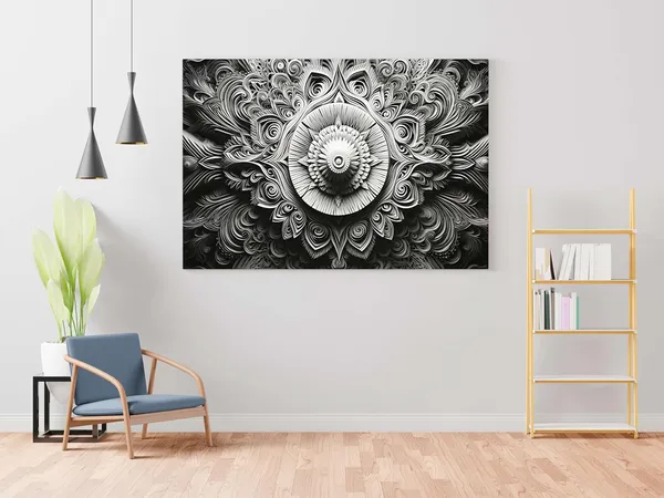 Multicolour_Mandala_Art_Painting_For_Wall_Decoration_With_Frame_Canvas_Painting_For_Living_Room_Bedroom_Home_Office_&_Hotels_(34_Inch_X_22_Inch_Ch-Mp-Ldp18)