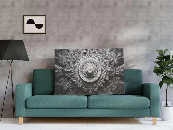 Multicolour_Mandala_Art_Painting_For_Wall_Decoration_With_Frame_Canvas_Painting_For_Living_Room_Bedroom_Home_Office_&_Hotels_(34_Inch_X_22_Inch_Ch-Mp-Ldp18)