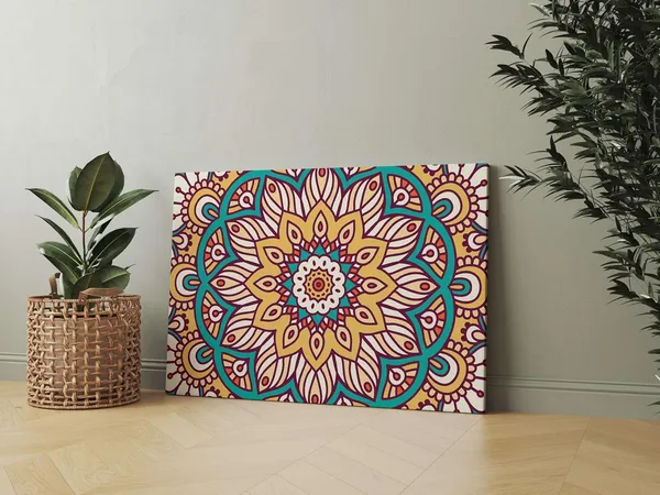 Multicolour_Mandala_Art_Painting_For_Wall_Decoration_With_Frame_Canvas_Painting_For_Living_Room_Bedroom_Home_Office_&_Hotels_(34_Inch_X_22_Inch_Ch-Mp-Ldp21)
