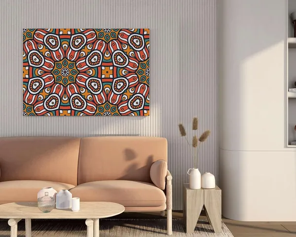Multicolour_Mandala_Art_Painting_For_Wall_Decoration_With_Frame_Canvas_Painting_For_Living_Room_Bedroom_Home_Office_&_Hotels_(34_Inch_X_22_Inch_Ch-Mp-Ldp23)