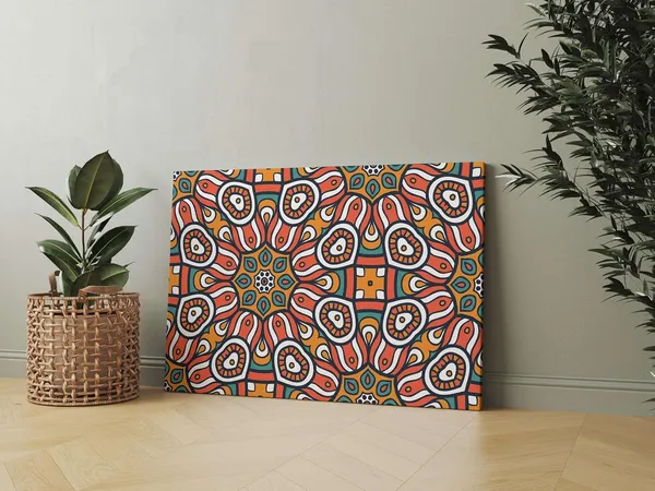 Multicolour_Mandala_Art_Painting_For_Wall_Decoration_With_Frame_Canvas_Painting_For_Living_Room_Bedroom_Home_Office_&_Hotels_(34_Inch_X_22_Inch_Ch-Mp-Ldp23)