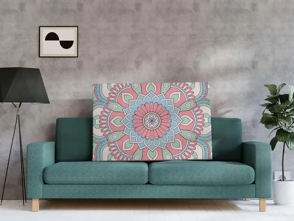 Multicolour_Mandala_Art_Painting_For_Wall_Decoration_With_Frame_Canvas_Painting_For_Living_Room_Bedroom_Home_Office_&_Hotels_(34_Inch_X_22_Inch_Ch-Mp-Ldp6)