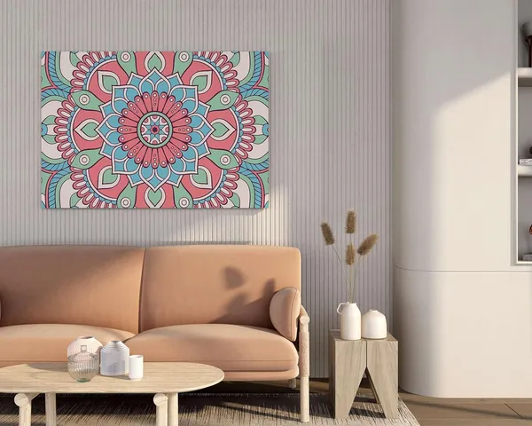 Multicolour_Mandala_Art_Painting_For_Wall_Decoration_With_Frame_Canvas_Painting_For_Living_Room_Bedroom_Home_Office_&_Hotels_(34_Inch_X_22_Inch_Ch-Mp-Ldp6)