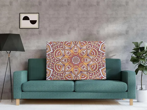 Multicolour_Mandala_Art_Painting_For_Wall_Decoration_With_Frame_Canvas_Painting_For_Living_Room_Bedroom_Home_Office_&_Hotels_(34_Inch_X_22_Inch_Ch-Mp-Ldp9)