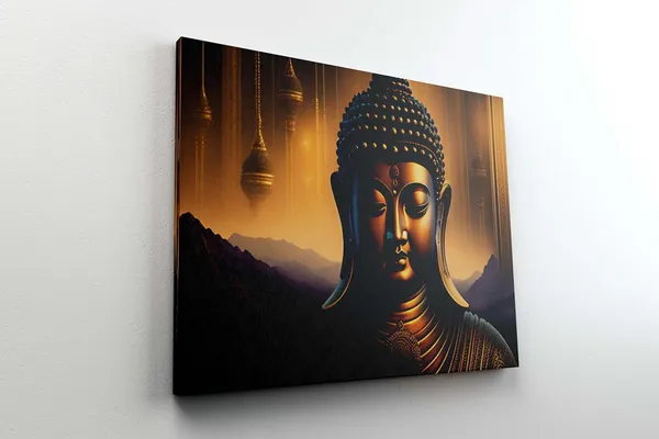 Multicolour_Buddha_Paintings_For_Wall_Decoration_With_Frame_Canvas_Painting_For_Living_Room_Bedroom_Home_Office_&_Hotels_(34_Inch_X_22_Inch_Ch-Bd-Ldp11)