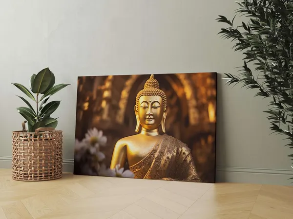 Multicolour_Buddha_Paintings_For_Wall_Decoration_With_Frame_Canvas_Painting_For_Living_Room_Bedroom_Home_Office_&_Hotels_(34_Inch_X_22_Inch_Ch-Bd-Ldp12)