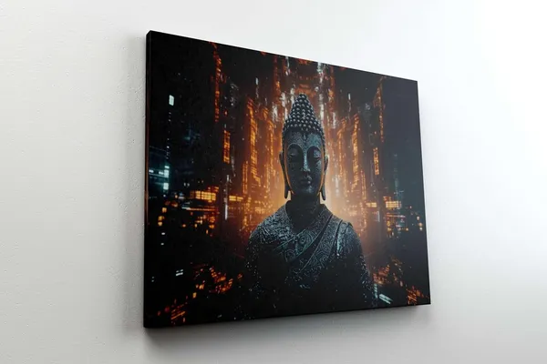 Multicolour_Buddha_Paintings_For_Wall_Decoration_With_Frame_Canvas_Painting_For_Living_Room_Bedroom_Home_Office_&_Hotels_(34_Inch_X_22_Inch_Ch-Bd-Ldp13)