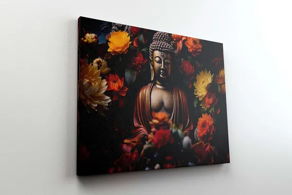 Multicolour_Buddha_Paintings_For_Wall_Decoration_With_Frame_Canvas_Painting_For_Living_Room_Bedroom_Home_Office_&_Hotels_(34_Inch_X_22_Inch_Ch-Bd-Ldp5)
