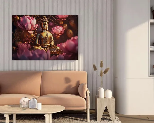 Multicolour_Buddha_Paintings_For_Wall_Decoration_With_Frame_Canvas_Painting_For_Living_Room_Bedroom_Home_Office_&_Hotels_(34_Inch_X_22_Inch_Ch-Bd-Ldp8)