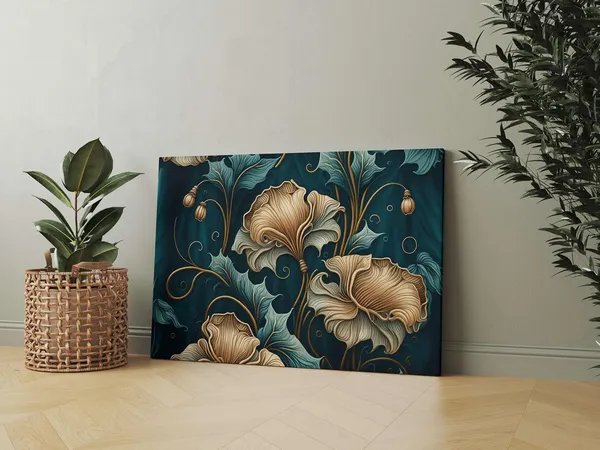 Multicolour_Flower_Paintings_For_Wall_Decoration_With_Frame_Canvas_Painting_For_Living_Room_Bedroom_Home_Office_&_Hotels_(34_Inch_X_22_Inch_Ch-Flw-Ldp10)
