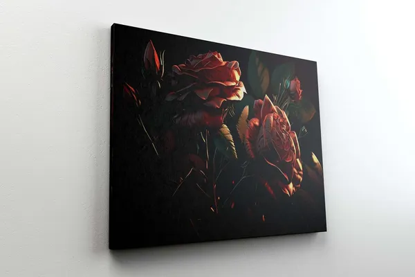 Multicolour_Flower_Paintings_For_Wall_Decoration_With_Frame_Canvas_Painting_For_Living_Room_Bedroom_Home_Office_&_Hotels_(34_Inch_X_22_Inch_Ch-Flw-Ldp11)
