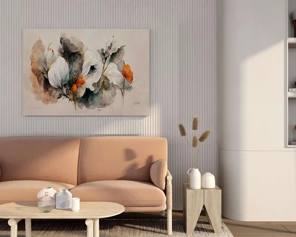 Multicolour_Flower_Paintings_For_Wall_Decoration_With_Frame_Canvas_Painting_For_Living_Room_Bedroom_Home_Office_&_Hotels_(34_Inch_X_22_Inch_Ch-Flw-Ldp12)