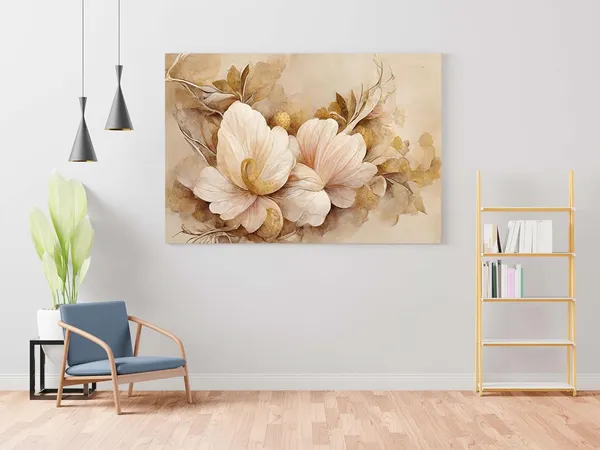 Multicolour_Flower_Paintings_For_Wall_Decoration_With_Frame_Canvas_Painting_For_Living_Room_Bedroom_Home_Office_&_Hotels_(34_Inch_X_22_Inch_Ch-Flw-Ldp13)
