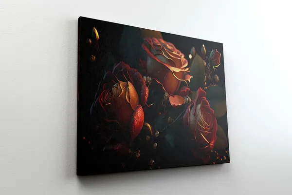 Multicolour_Flower_Paintings_For_Wall_Decoration_With_Frame_Canvas_Painting_For_Living_Room_Bedroom_Home_Office_&_Hotels_(34_Inch_X_22_Inch_Ch-Flw-Ldp20)