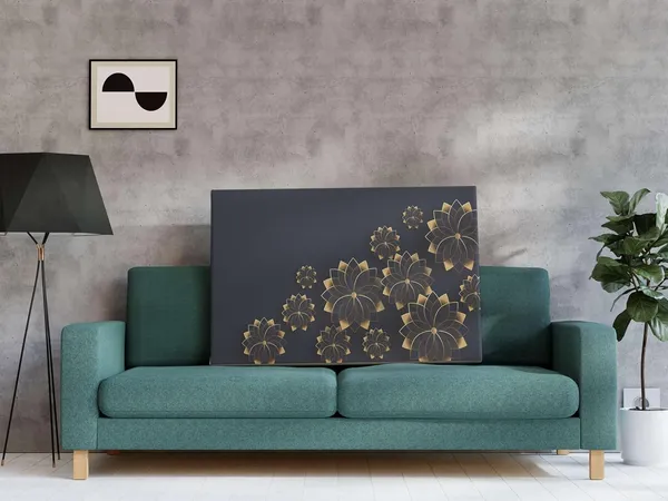 Multicolour_Flower_Paintings_For_Wall_Decoration_With_Frame_Canvas_Painting_For_Living_Room_Bedroom_Home_Office_&_Hotels_(34_Inch_X_22_Inch_Ch-Flw-Ldp27)