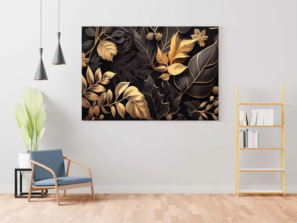 Multicolour_Flower_Paintings_For_Wall_Decoration_With_Frame_Canvas_Painting_For_Living_Room_Bedroom_Home_Office_&_Hotels_(34_Inch_X_22_Inch_Ch-Flw-Ldp28)