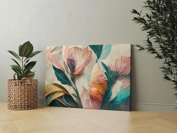 Multicolour_Flower_Paintings_For_Wall_Decoration_With_Frame_Canvas_Painting_For_Living_Room_Bedroom_Home_Office_&_Hotels_(34_Inch_X_22_Inch_Ch-Flw-Ldp29)