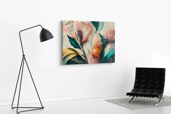 Multicolour_Flower_Paintings_For_Wall_Decoration_With_Frame_Canvas_Painting_For_Living_Room_Bedroom_Home_Office_&_Hotels_(34_Inch_X_22_Inch_Ch-Flw-Ldp29)