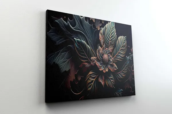 Multicolour_Flower_Paintings_For_Wall_Decoration_With_Frame_Canvas_Painting_For_Living_Room_Bedroom_Home_Office_&_Hotels_(34_Inch_X_22_Inch_Ch-Flw-Ldp32)