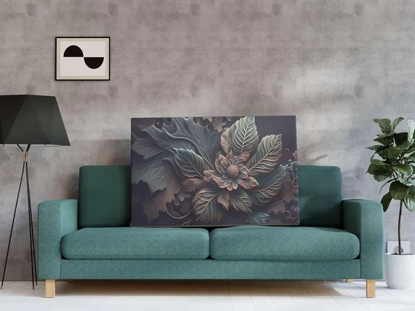 Multicolour_Flower_Paintings_For_Wall_Decoration_With_Frame_Canvas_Painting_For_Living_Room_Bedroom_Home_Office_&_Hotels_(34_Inch_X_22_Inch_Ch-Flw-Ldp32)