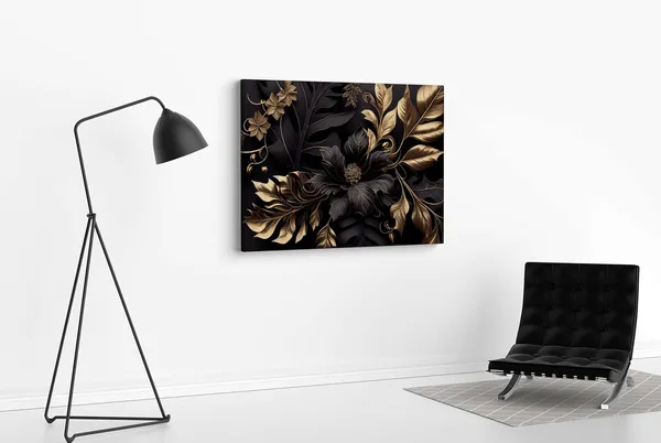 Multicolour_Flower_Paintings_For_Wall_Decoration_With_Frame_Canvas_Painting_For_Living_Room_Bedroom_Home_Office_&_Hotels_(34_Inch_X_22_Inch_Ch-Flw-Ldp38)