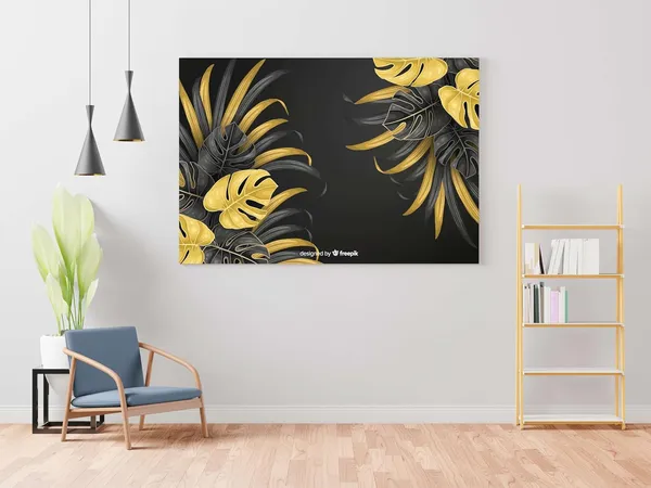 Multicolour_Flower_Paintings_For_Wall_Decoration_With_Frame_Canvas_Painting_For_Living_Room_Bedroom_Home_Office_&_Hotels_(34_Inch_X_22_Inch_Ch-Flw-Ldp39)