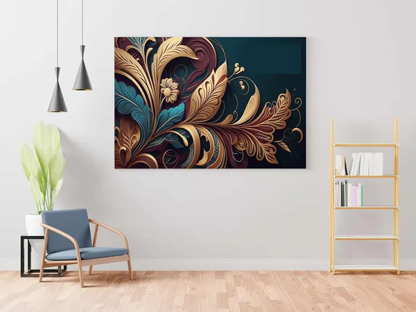 Multicolour_Flower_Paintings_For_Wall_Decoration_With_Frame_Canvas_Painting_For_Living_Room_Bedroom_Home_Office_&_Hotels_(34_Inch_X_22_Inch_Ch-Flw-Ldp44)