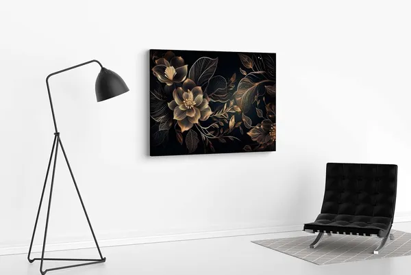 Multicolour_Flower_Paintings_For_Wall_Decoration_With_Frame_Canvas_Painting_For_Living_Room_Bedroom_Home_Office_&_Hotels_(34_Inch_X_22_Inch_Ch-Flw-Ldp48)