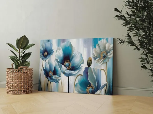 Multicolour_Flower_Paintings_For_Wall_Decoration_With_Frame_Canvas_Painting_For_Living_Room_Bedroom_Home_Office_&_Hotels_(34_Inch_X_22_Inch_Ch-Flw-Ldp49)