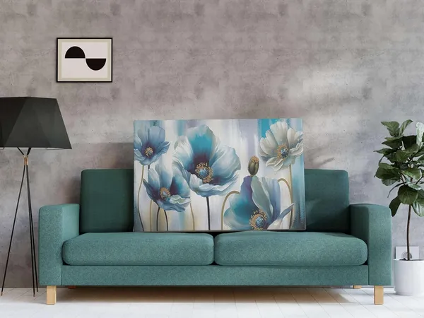 Multicolour_Flower_Paintings_For_Wall_Decoration_With_Frame_Canvas_Painting_For_Living_Room_Bedroom_Home_Office_&_Hotels_(34_Inch_X_22_Inch_Ch-Flw-Ldp49)