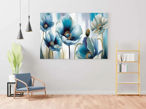 Multicolour_Flower_Paintings_For_Wall_Decoration_With_Frame_Canvas_Painting_For_Living_Room_Bedroom_Home_Office_&_Hotels_(34_Inch_X_22_Inch_Ch-Flw-Ldp49)