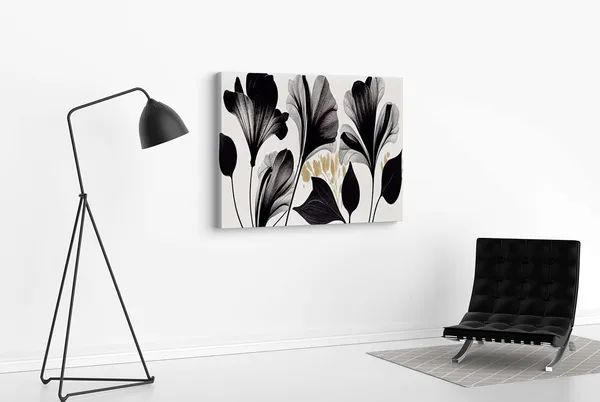 Multicolour_Flower_Paintings_For_Wall_Decoration_With_Frame_Canvas_Painting_For_Living_Room_Bedroom_Home_Office_&_Hotels_(34_Inch_X_22_Inch_Ch-Flw-Ldp53)