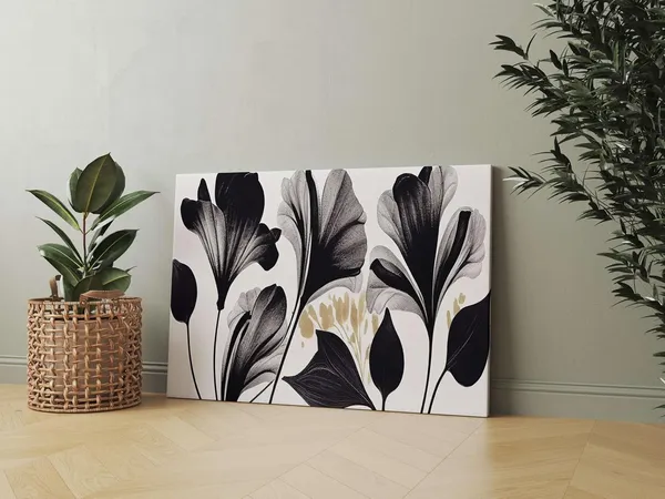 Multicolour_Flower_Paintings_For_Wall_Decoration_With_Frame_Canvas_Painting_For_Living_Room_Bedroom_Home_Office_&_Hotels_(34_Inch_X_22_Inch_Ch-Flw-Ldp53)