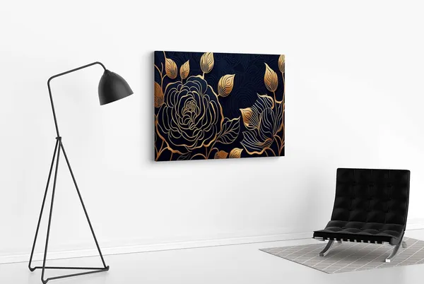 Multicolour_Flower_Paintings_For_Wall_Decoration_With_Frame_Canvas_Painting_For_Living_Room_Bedroom_Home_Office_&_Hotels_(34_Inch_X_22_Inch_Ch-Flw-Ldp55)
