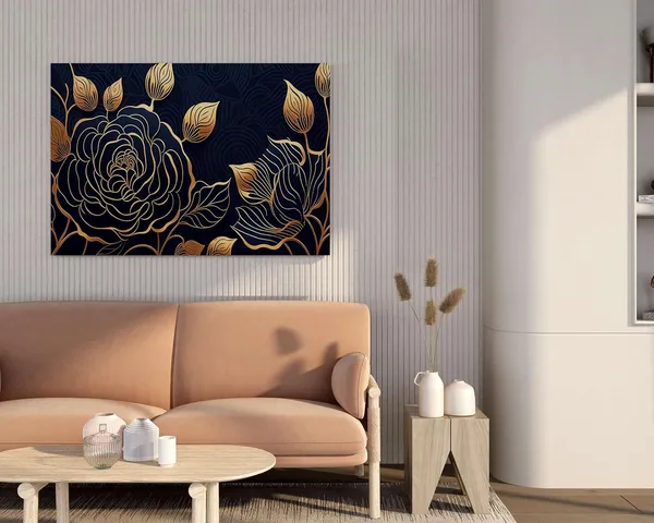 Multicolour_Flower_Paintings_For_Wall_Decoration_With_Frame_Canvas_Painting_For_Living_Room_Bedroom_Home_Office_&_Hotels_(34_Inch_X_22_Inch_Ch-Flw-Ldp55)
