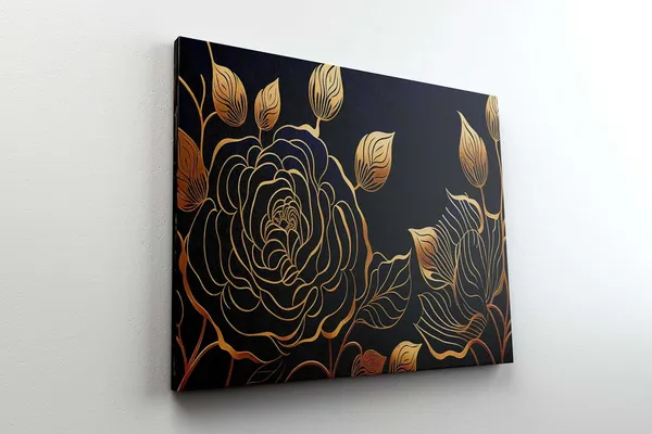 Multicolour_Flower_Paintings_For_Wall_Decoration_With_Frame_Canvas_Painting_For_Living_Room_Bedroom_Home_Office_&_Hotels_(34_Inch_X_22_Inch_Ch-Flw-Ldp55)