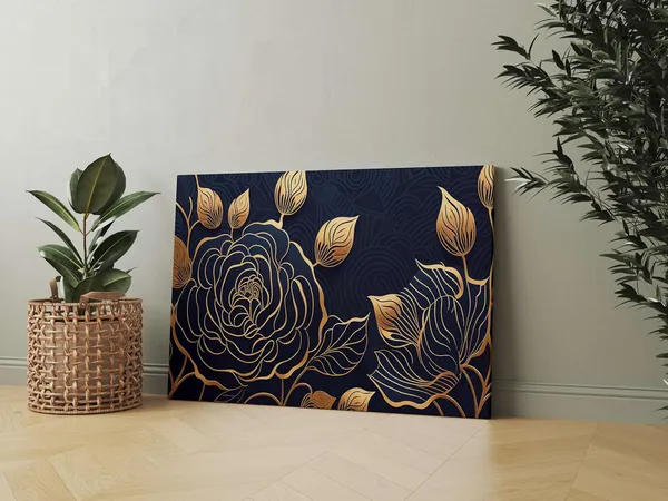 Multicolour_Flower_Paintings_For_Wall_Decoration_With_Frame_Canvas_Painting_For_Living_Room_Bedroom_Home_Office_&_Hotels_(34_Inch_X_22_Inch_Ch-Flw-Ldp55)