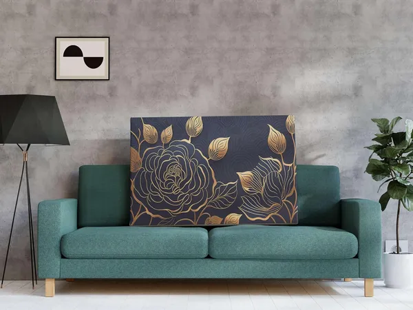 Multicolour_Flower_Paintings_For_Wall_Decoration_With_Frame_Canvas_Painting_For_Living_Room_Bedroom_Home_Office_&_Hotels_(34_Inch_X_22_Inch_Ch-Flw-Ldp55)