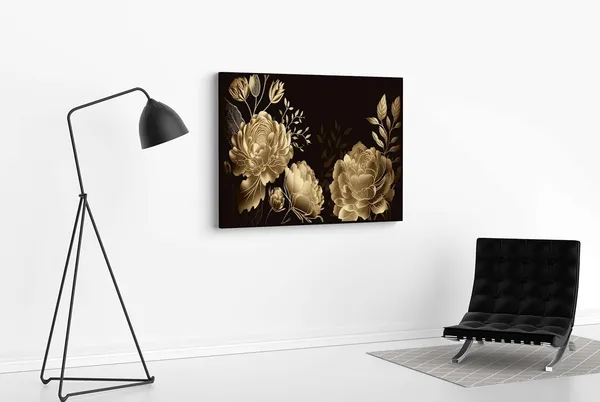 Multicolour_Flower_Paintings_For_Wall_Decoration_With_Frame_Canvas_Painting_For_Living_Room_Bedroom_Home_Office_&_Hotels_(34_Inch_X_22_Inch_Ch-Flw-Ldp56)