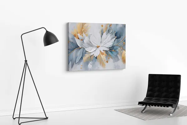 Multicolour_Flower_Paintings_For_Wall_Decoration_With_Frame_Canvas_Painting_For_Living_Room_Bedroom_Home_Office_&_Hotels_(34_Inch_X_22_Inch_Ch-Flw-Ldp59)