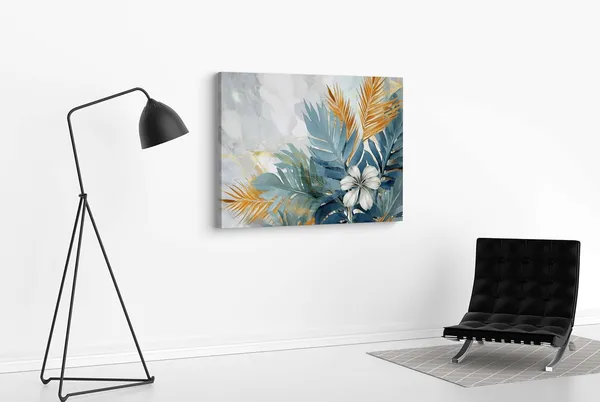 Multicolour_Flower_Paintings_For_Wall_Decoration_With_Frame_Canvas_Painting_For_Living_Room_Bedroom_Home_Office_&_Hotels_(34_Inch_X_22_Inch_Ch-Flw-Ldp64)