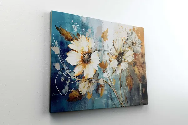 Multicolour_Flower_Paintings_For_Wall_Decoration_With_Frame_Canvas_Painting_For_Living_Room_Bedroom_Home_Office_&_Hotels_(34_Inch_X_22_Inch_Ch-Flw-Ldp66)
