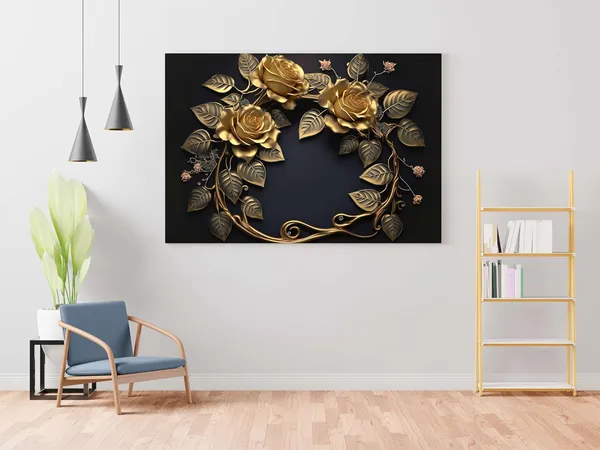 Multicolour_Flower_Paintings_For_Wall_Decoration_With_Frame_Canvas_Painting_For_Living_Room_Bedroom_Home_Office_&_Hotels_(34_Inch_X_22_Inch_Ch-Flw-Ldp68)