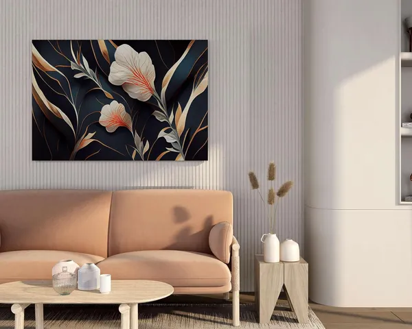 Multicolour_Flower_Paintings_For_Wall_Decoration_With_Frame_Canvas_Painting_For_Living_Room_Bedroom_Home_Office_&_Hotels_(34_Inch_X_22_Inch_Ch-Flw-Ldp72)