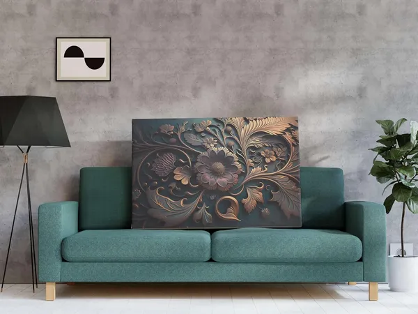 Multicolour_Flower_Paintings_For_Wall_Decoration_With_Frame_Canvas_Painting_For_Living_Room_Bedroom_Home_Office_&_Hotels_(34_Inch_X_22_Inch_Ch-Flw-Ldp8)