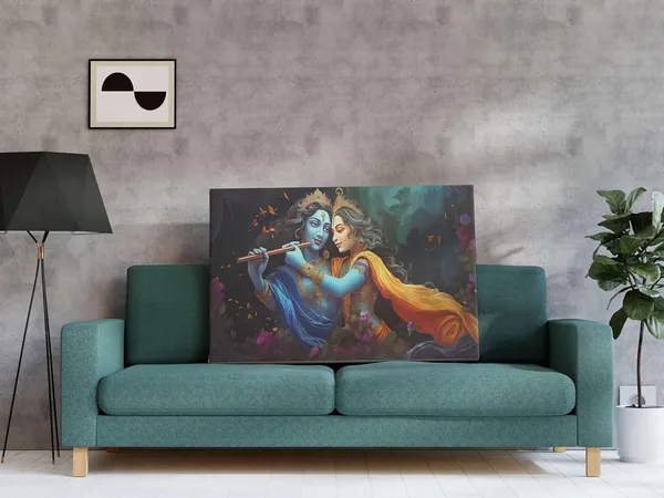 Multicolour_Radha_Krishna_Paintings_For_Wall_Decoration_With_Frame_Canvas_Painting_For_Living_Room_Bedroom_Home_Office_&_Hotels_(34_Inch_X_22_Inch_Ch-Rk-Ldp12)