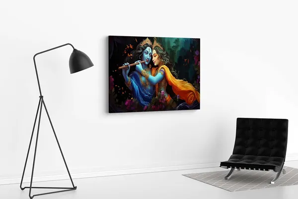 Multicolour_Radha_Krishna_Paintings_For_Wall_Decoration_With_Frame_Canvas_Painting_For_Living_Room_Bedroom_Home_Office_&_Hotels_(34_Inch_X_22_Inch_Ch-Rk-Ldp12)
