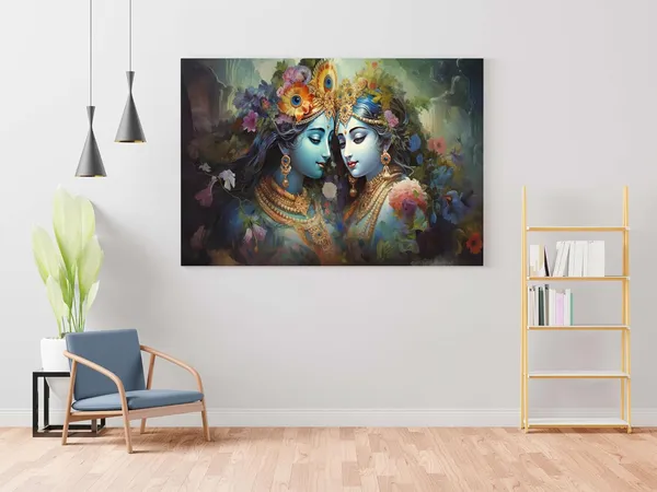 Multicolour_Radha_Krishna_Paintings_For_Wall_Decoration_With_Frame_Canvas_Painting_For_Living_Room_Bedroom_Home_Office_&_Hotels_(34_Inch_X_22_Inch_Ch-Rk-Ldp14)